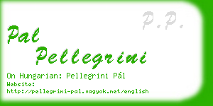 pal pellegrini business card
